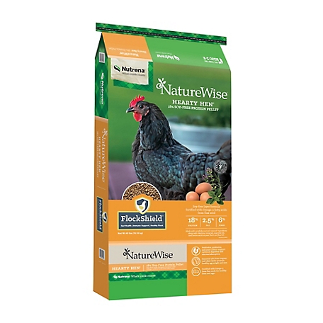 Nutrena NatureWise Hearty Hen Layer Pellet Poultry Feed, 40 lb.