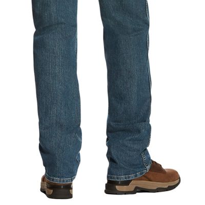 Image showing 4 th Ariat Men's Stretch Fit Low-Rise Rebar M4 Relaxed DuraStretch Basic Bootcut Work Jeans