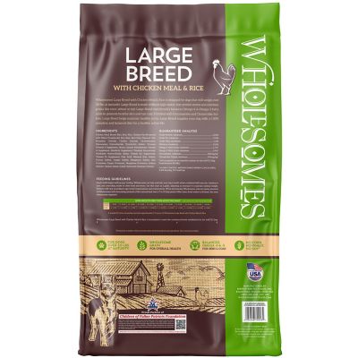 Image showing  Large Breed Adult Chicken Meal and Rice Recipe Dry Dog Food, 40 lb. Bag