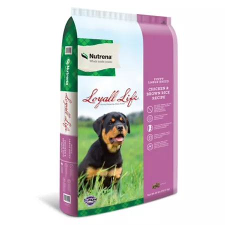 Nutrena Loyall Life Chicken and Brown Rice Recipe for Large Breed Puppies Dry Dog Food 40 lb Bag Dry Dog Food