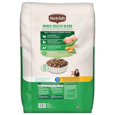 Image showing  Adult Real Chicken and Vegetables Recipe Dry Dog Food, 40 lb. Bag