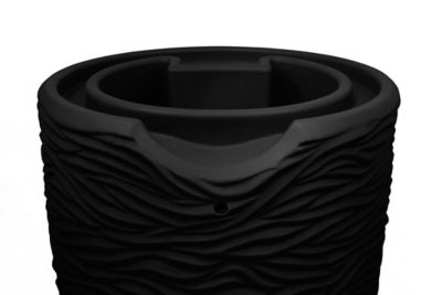 Image showing 5 th Good Ideas Impressions Palm 65 Gallon Rain Saver - Black