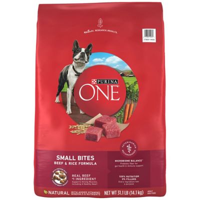 Purina ONE Small Bites Beef and Rice Formula Small High Protein Dry Dog Food