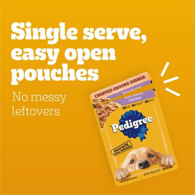 Image showing  Chopped Ground Dinner Adult Wet Dog Food 18 ct. Variety Pack, 3.5 oz. Pouches