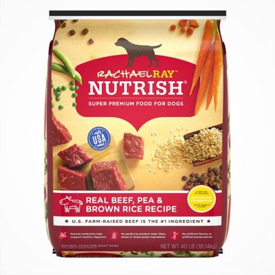 Rachael Ray Nutrish Adult Real Natural Beef, Peas and Brown Rice Recipe Dry Dog Food I have 3 German Shepherds who love your Beef and Brown rice dog food
