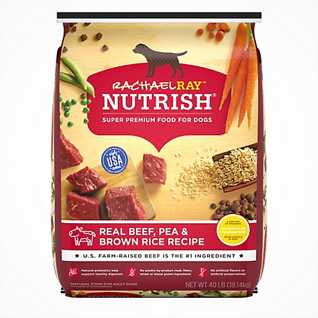 Rachael Ray Nutrish Adult Real Natural Beef, Peas and Brown Rice Recipe Dry Dog Food