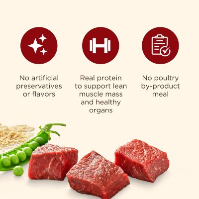 Image showing 6 th Rachael Ray Nutrish Adult Real Natural Beef, Peas and Brown Rice Recipe Dry Dog Food, 40 lb. Bag