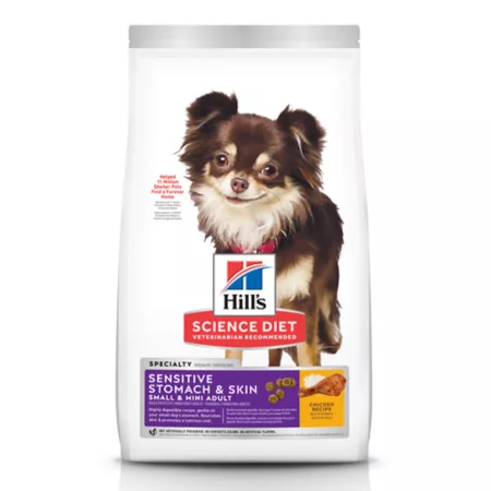 Hill's Science Diet Extra Small/Small Breed Adult Sensitive Stomach and Skin Chicken Recipe Small and Mini Dry Dog Food