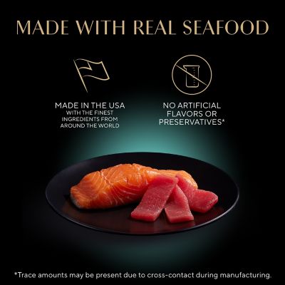 Image showing  Perfect Portions All Life Stages Tuna and Gourmet Salmon Cuts in Gravy Recipe Wet Cat Food pk., 2.6 oz., Pack of 12