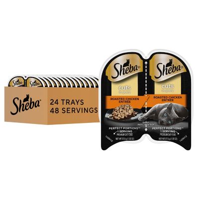 Image showing  Perfect Portions All Life Stages Roasted Chicken Cuts in Gravy Entree Wet Cat Food Twin pk., 2.6 oz.