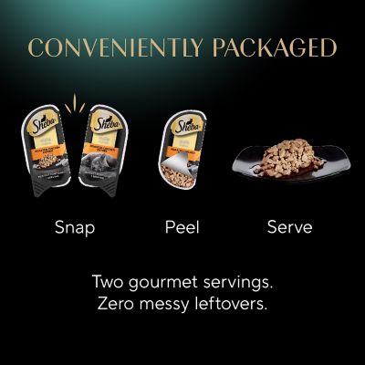 Image showing 8 th Sheba Perfect Portions All Life Stages Roasted Chicken Cuts in Gravy Entree Wet Cat Food Twin pk., 2.6 oz.