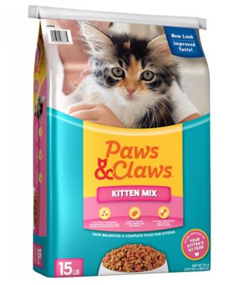 Paws Claws Kitten Mix Chicken Formula Dry Cat Food 15 lb. Bag