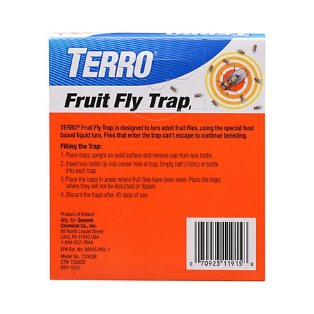  Raid Fruit Fly Trap Bundle, Set of 3 2-Pack Apple Fruit Fly  Catcher Indoor Trap, 360-Day Supply of Fruit Fly Traps for Kitchen & Dining  Areas, Reusable Gnat Traps w/Food-Based