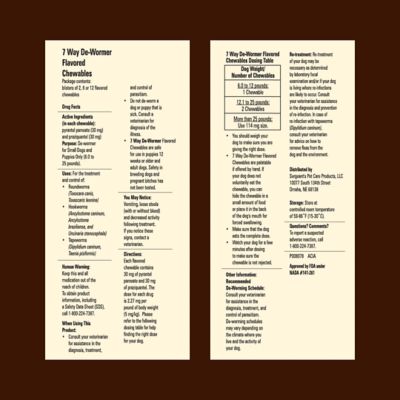 Image showing 7 th Sentry WormX Plus 7 Way DeWormer Dog SM 6CT