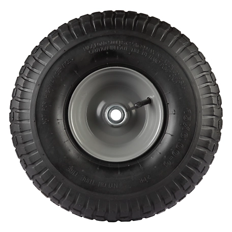 15x6-6 Pneumatic Wheels with Turf Tread, 3/4 in. Bore Size