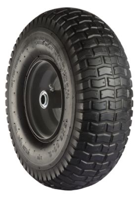 Image showing 15x6-6 Pneumatic Wheels with Turf Tread, 3/4 in. Bore Size