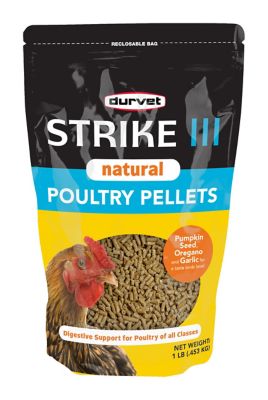 Durvet Strike III Natural Poultry Pellets, 1.05 lb.