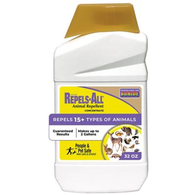 Bonide 32 oz. Repels-All Animal Repellent, Concentrate, Outdoor Garden Deer & Rabbit Repellent, People & Pet Safe