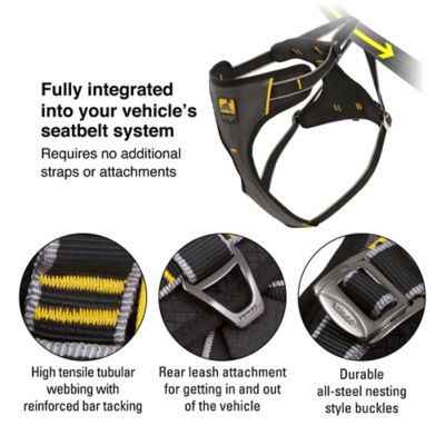 Image showing  Impact Dog Car Seat Harness, Crash Tested, Extra Large, Up to 108 lb., Black/Charcoal