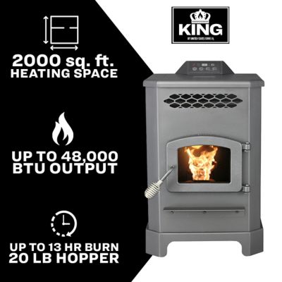 Us Stove King Mini Pellet Stove 2 000 Sq Ft 5501s At Tractor Supply Co