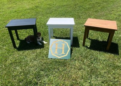 Image showing  Accent Patio Side Table, Maple