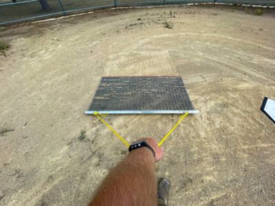 Image showing  3 ft. x 3 ft. Drag Mat