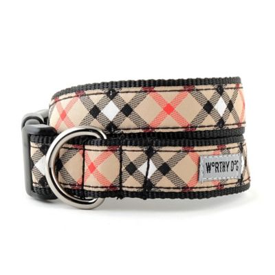 Image showing  Adjustable Bias Plaid Dog Collar