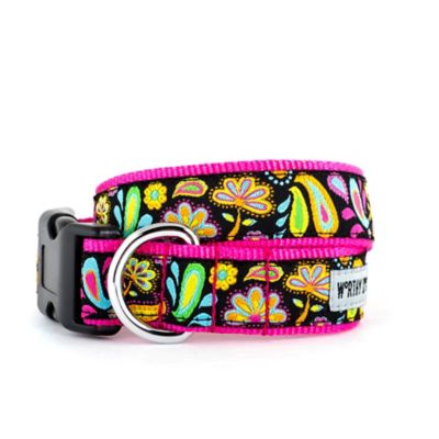 Worthy Dog Adjustable Floral Paisley Dog Collar