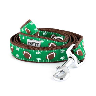 Worthy Dog Football Field Nylon Dog Lead