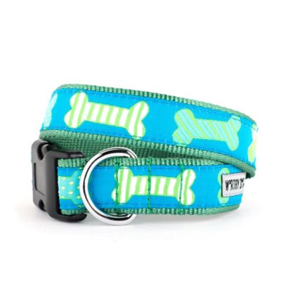 Worthy Dog Adjustable Preppy Bones Dog Collar