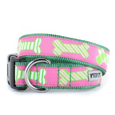 Worthy Dog Adjustable Preppy Bones Dog Collar