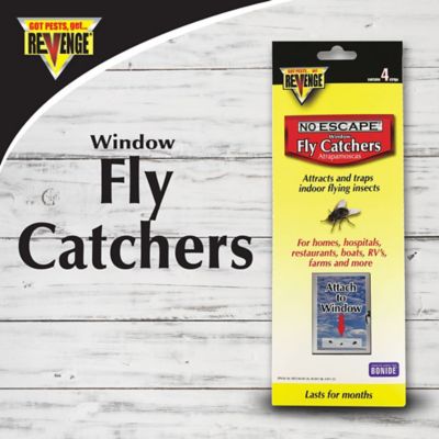 4 Pack Fly Control Traditional Sticky Fly Killer STV Zero In Fly Papers 