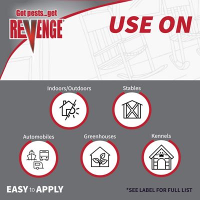 Image showing  REVENGE Barn and Stable Insecticide Concentrate for Flea and Tick Control Spray, 32 oz.