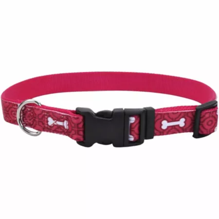 Retriever Ribbon Layered Dog Collar with Plastic Buckle 5/8 in. Dog Basic Collars