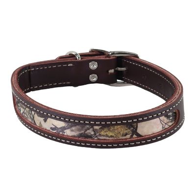 Image showing  Adjustable Camo Leather Fashion Dog Collar