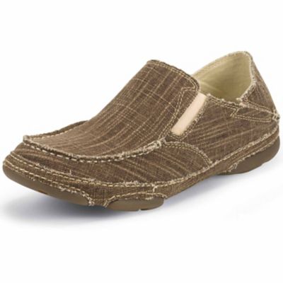 tony lama canvas slip on