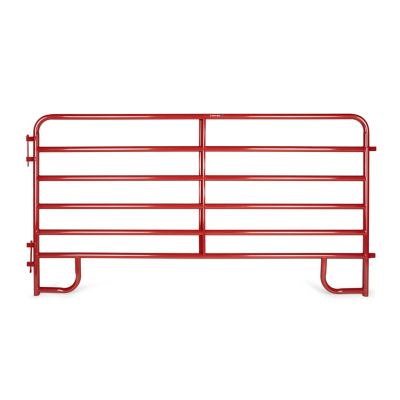 Tarter 10 ft. 2 in. 6-Bar Extra Heavy-Duty Red Corral Panel, 100 lb.