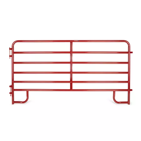 Tarter Heavy Duty Red Corral Board 10 ft 6 Bars 2 in Tube Corral Panels & Gates