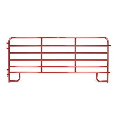 Tarter 12 ft. 2 in. 6-Bar Extra Heavy-Duty Red Corral Panel, 118 lb.