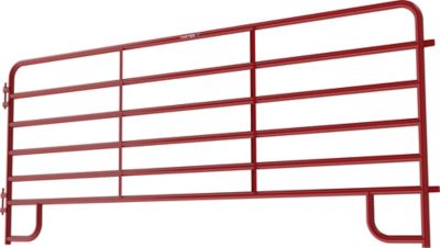 Image showing  12 ft. 6-Bar Extra Heavy-Duty Red Corral Panel, 2 in. Tube