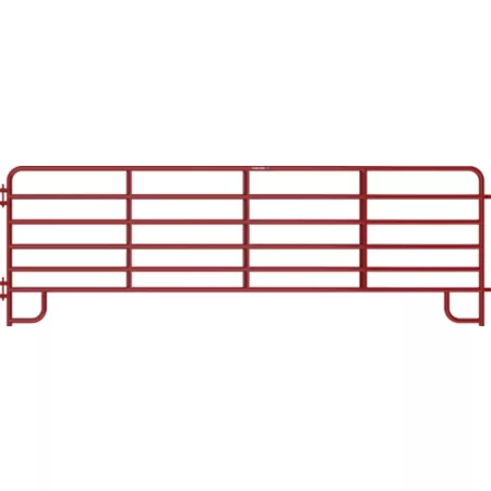 Tarter Heavy Duty Red Corral Board 16 ft 6 Bars 2 in Tube Corral Panels & Gates