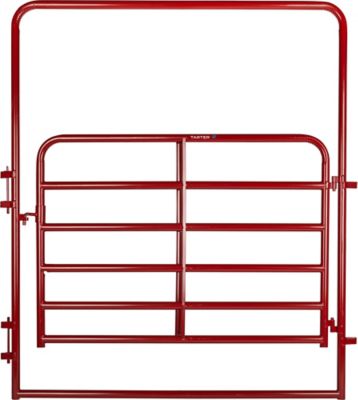 Tarter 6 ft. x 62 in. Walk-Thru Arch Gate, Extra HD, 2 in. , Red