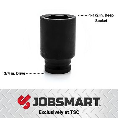 Image showing  3/4 in. Drive SAE 1-1/2 Impact Socket Deep