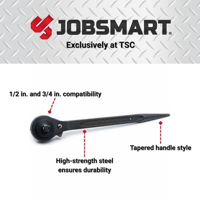 Image showing  16 in. Dual Drive SAE Spud Ratchet, 1/2 in. x 3/4 in.