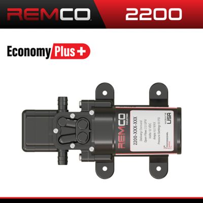 Remco 2200-301 PowerFLO 12V DC 1.0 GPM 40 PSI Diaphragm Demand Pump Delavan 