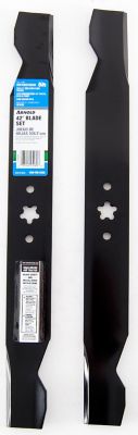 Image showing  42 in. Side Discharge Lawn Mower Blades for AYP, Craftsman, EHP, Huskee, Husqvarna, Poulan and More Mowers, 2-Pack