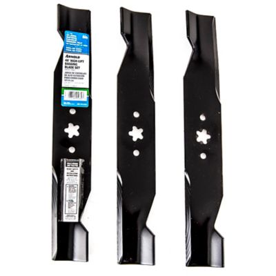 Image showing  48 in. High-Lift Lawn Mower Blades for Ariens, AYP, Craftsman, Electrolux and More Mowers, 3-Pack