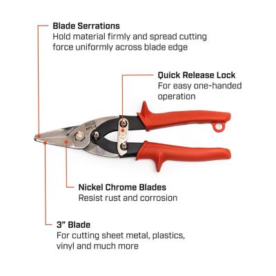 Image showing  9 in. Fn2 Metal Wizz Multi-Purpose Aviation Snips