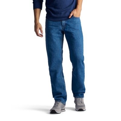 mens blue straight leg jeans