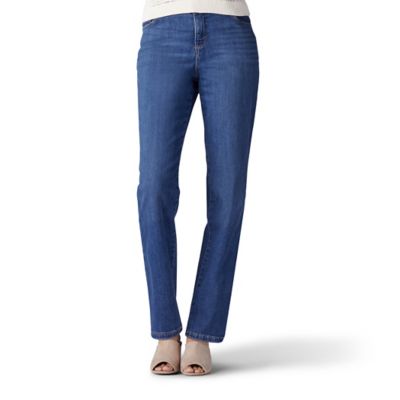 Lee Women's Instantly Slims Relaxed Fit Straight Leg Jeans
